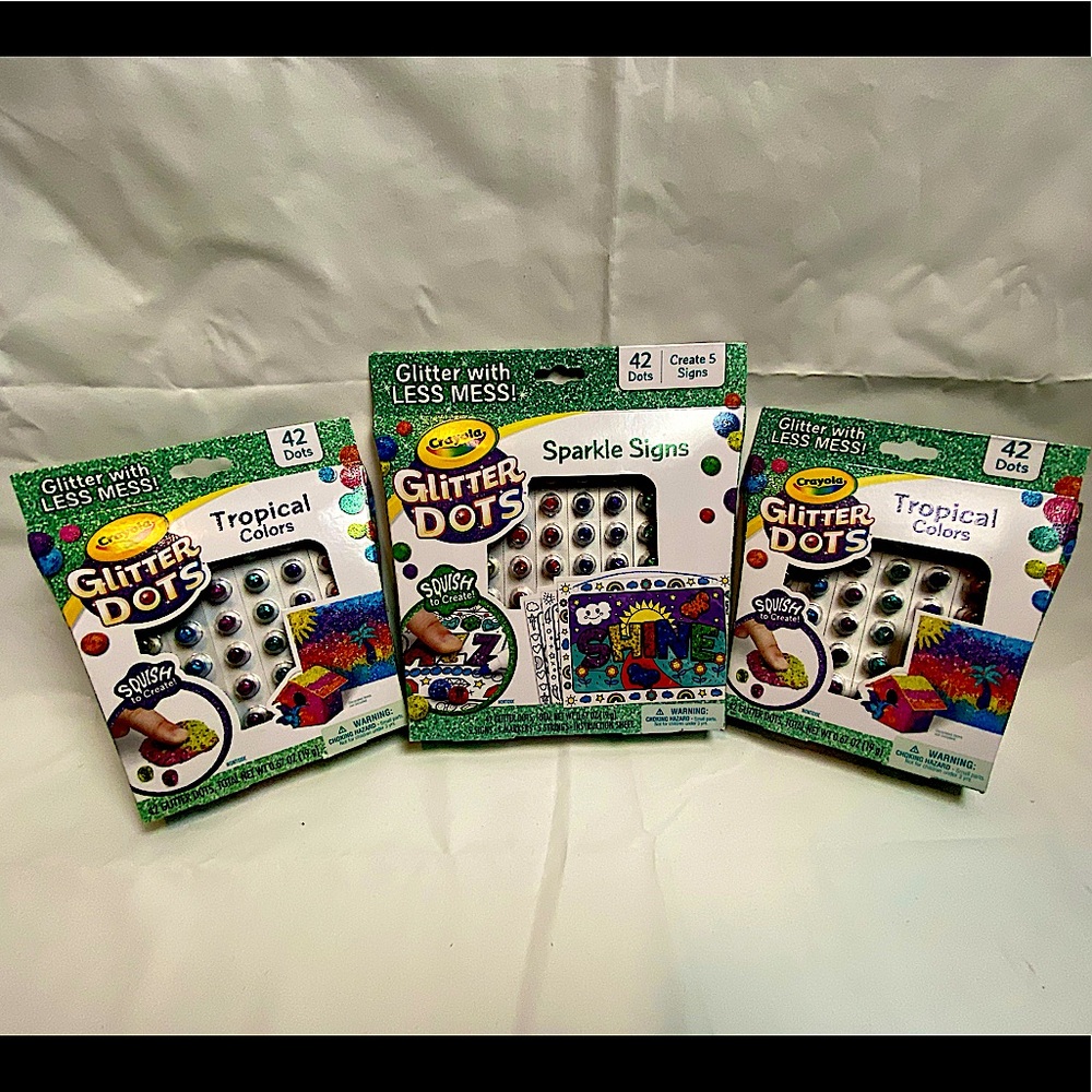 Crayola Glitter Dots Sparkle Signs(plus 2 refills)